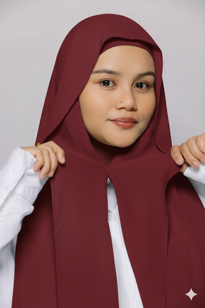 MAGNETIC RUST BROWN HIJAB