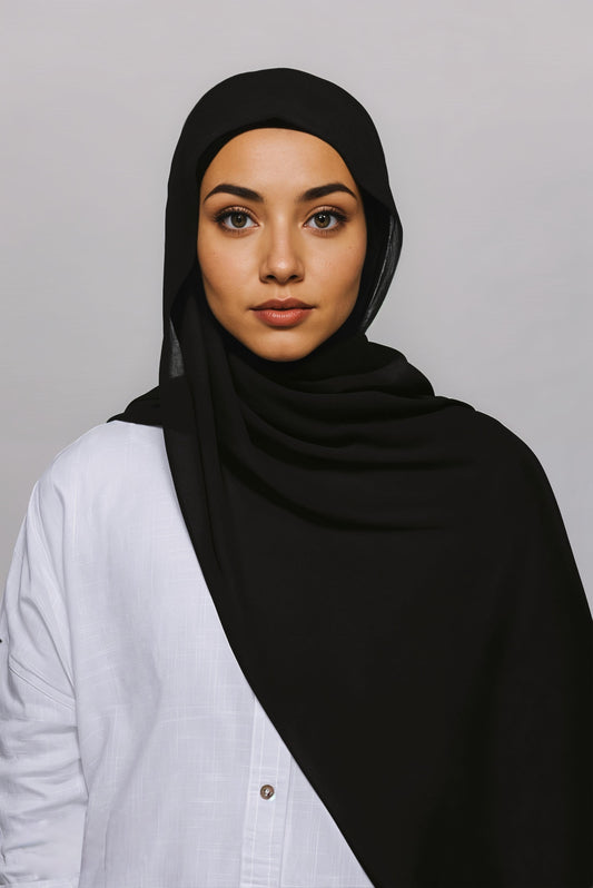 MAGNETIC BLACK HIJAB