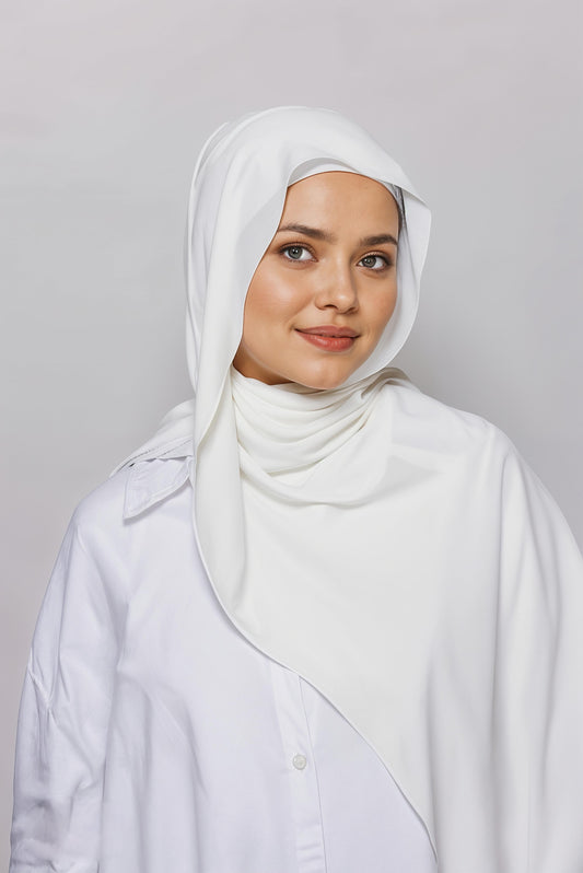 MAGNETIC WHITE HIJAB