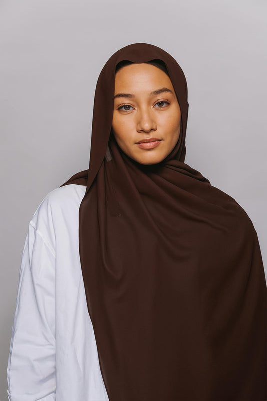 MAGNETIC BROWN HIJAB
